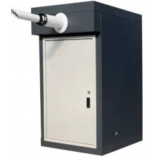 Термоблок газовый уличный ТГУ-НОРД 15 С (серый, левый, одноконтурный, прибор учёта)